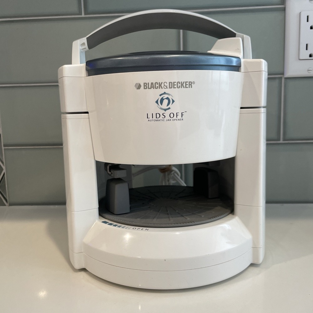 Black And Decker Lids Off Automatic Jar Opener JW200‎ Tested Works